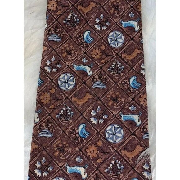 Vintage CHRISTIAN DIOR Mens Necktie TIE Monsieur SILK - Picture 5 of 7